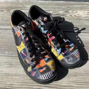 Nike Mens cL9888-001 Blazer Low Patchwork 2019 Black/multi Sz 10.5 Lace up